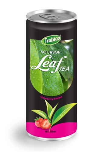 Soursop leaf tea strawberry flavor alu can 250ml